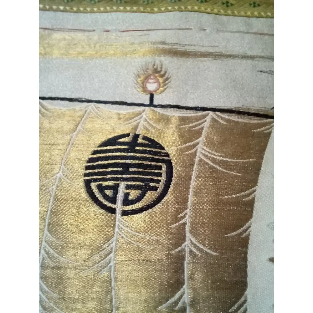Vintage Japanese Fukusa Ceremonial Cloth/Tapestry Wall Art 28x25